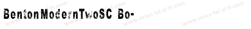 BentonModernTwoSC Bo字体转换